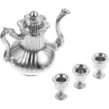Miniatuur theepotset, mini-theekopjes voor poppenhuis, schaal 1:12, vintage stijl speelset