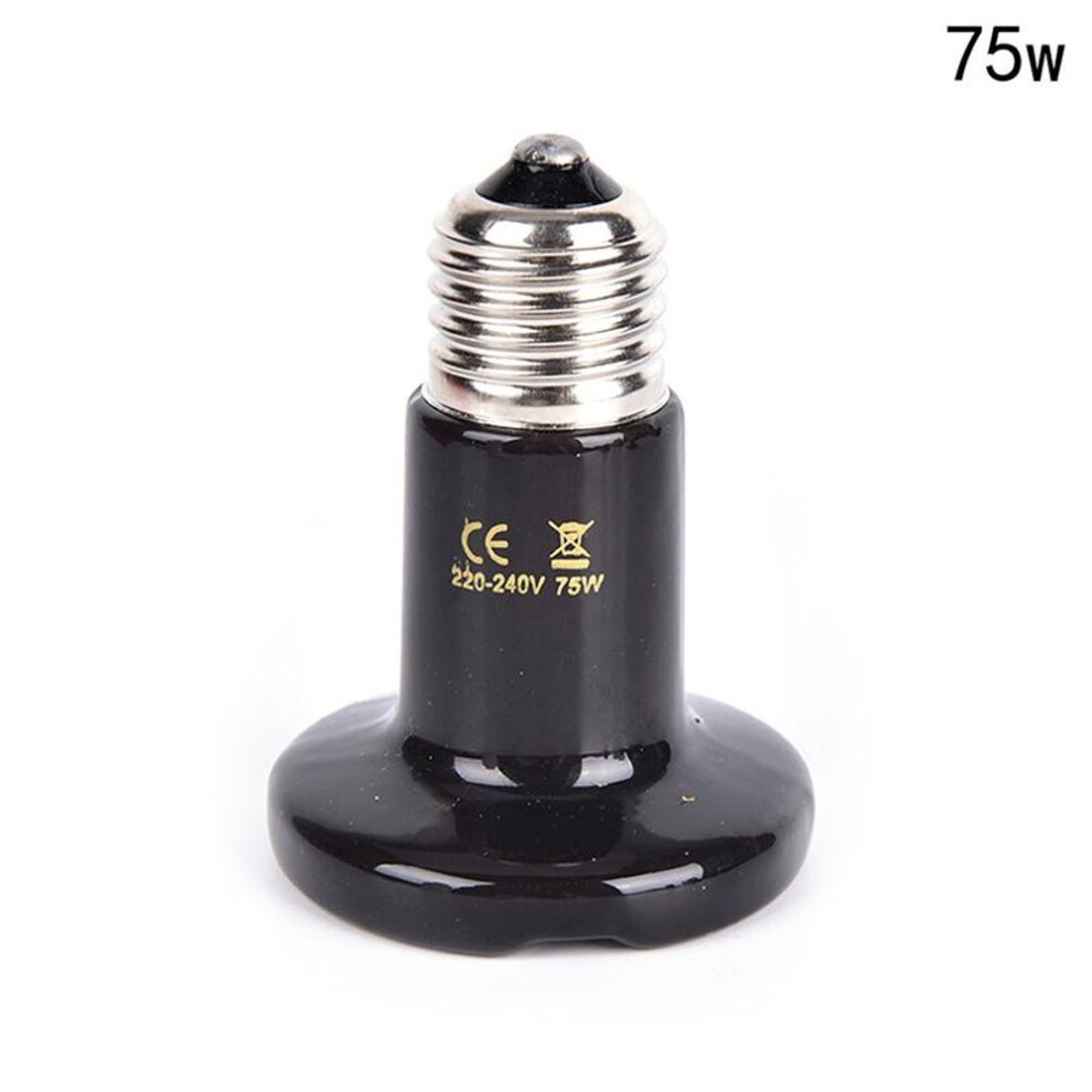 (75W) Thickened Infrared Ceramic Emitter Heat Light Bulb Lamp For Reptile Pet Brooder