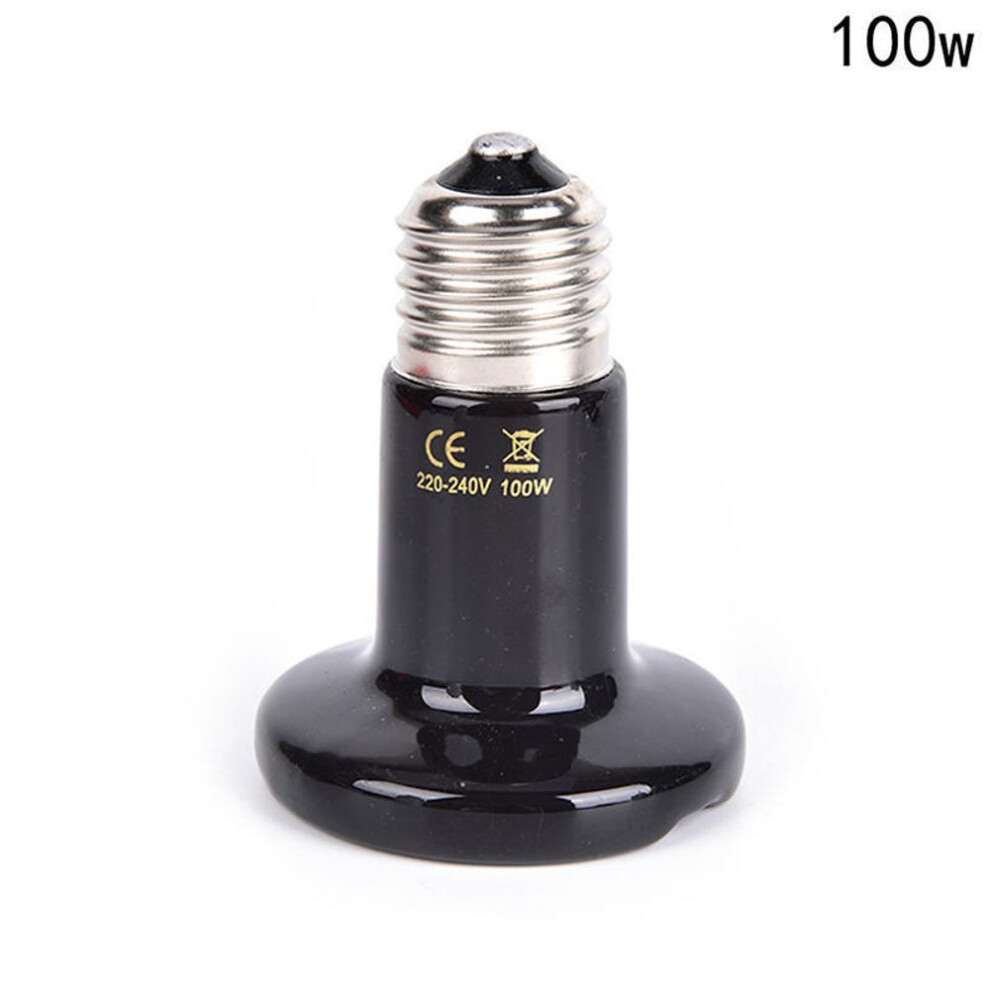(100W) Thickened Infrared Ceramic Emitter Heat Light Bulb Lamp For Reptile Pet Brooder