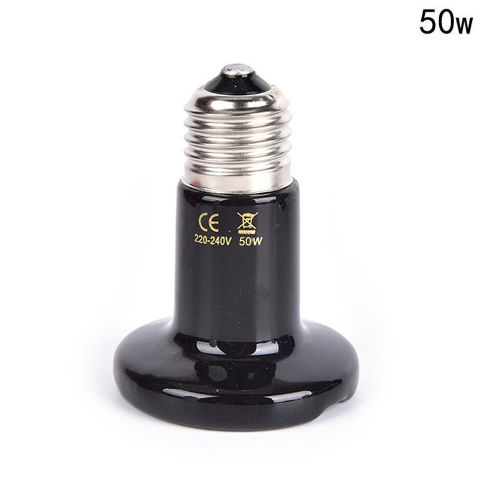 (50W) Thickened Infrared Ceramic Emitter Heat Light Bulb Lamp For Reptile Pet Brooder