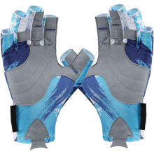 Ademende halfvinger fietshandschoenen Vingerloze handschoenen voor dames en heren Comfortabele rijhandschoenen met antislipgrip voor het vissen