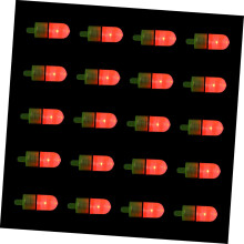Vissirenes LED-visalarmlampen Nachtverlichting Visdobber 20 stuks Visaanvaringsindicator voor nachtvissen
