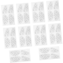 Golfclub Grip Tape Stickers 10 Stickerset voor Training Universele Pasvorm Geheugensteun Mixup Verbeter Prestaties