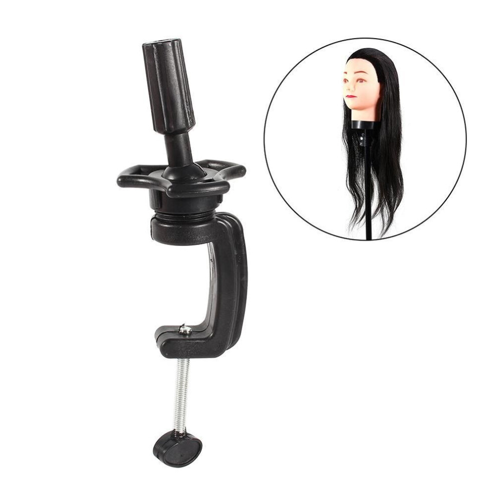 New Hairdressing Practice Training Mannequin Head With Clamp Black
