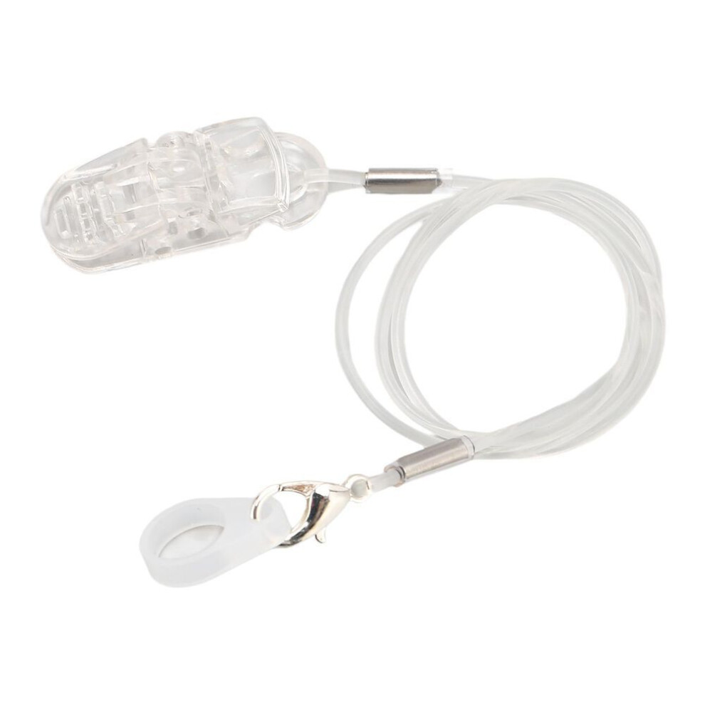 Hearing Aid Clip Transparent Prevent Loss Portable Monaural Hearing Aid Lanyard For The Elderly And