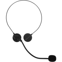 Elegante nep-headsetset, microfoon, koptelefoon, rekwisietenspel en verkleedpartijen