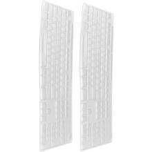2-delige toetsenbordhoes voor flexibele beschermfolie voor draadloze computertoetsenborden. Transparant ontwerp. Gemakkelijk schoon te maken.