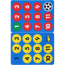 1 Bord Schaakstukken Kleine Magneten Voetbal Coaching Accessoires Voetbal Strategie Magneten