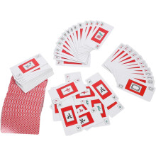 2 sets Mahjong Pokerkaarten Miniformaat Chinese Mahjong Speelgoedset voor Reizigers