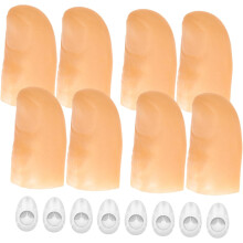 8 stuks vingerlampjes, fidget, nep vingers, nageloefeningen, vinger, duimen, licht, duimlampjes