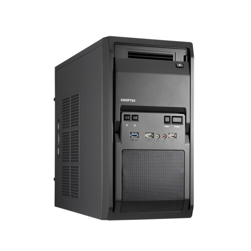 Chieftec LIBRA Series LT-01B Mini-Tower Micro ATX Case 350 Watt Preto USB-Áudio