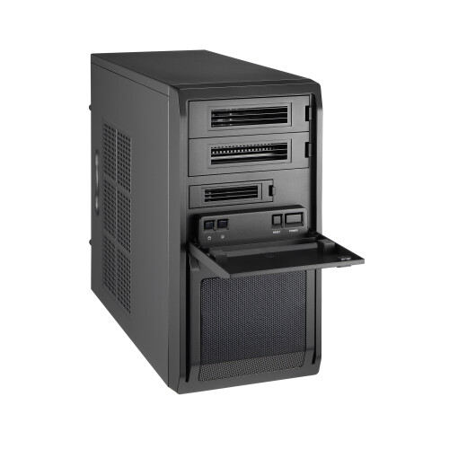 Chieftec LIBRA Series LT-01B Mini-Tower Micro ATX Case 350 Watt Preto USB-Áudio 1
