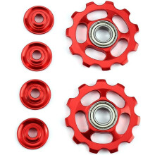 4 stuks achterderailleurpoelie fietswielen accessoires achterderailleurhanger fiets achterderailleur