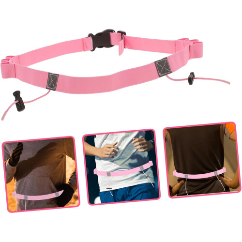 Sportriem Herbruikbare wedstrijdriem Hardloopband Marathon hardloopriem Reflecterende hardloopriem 2