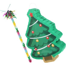 Kerstfeest Pinata Boom Vorm Papieren Pinata Decoratieve Feestartikelen Snoep Gevulde Foto Prop Vakantie Decoratie