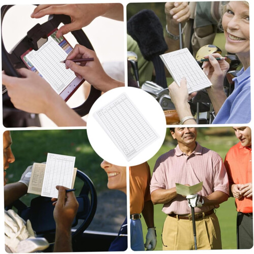 Handige golf scorekaarten 18-pack Stevig waterdicht Extra notatieruimte voor holenummers Data 2