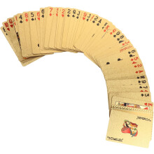 Vergulde pokerkaarten, dubbelzijdig, drakenontwerp, waterdicht pokerdeck voor pokerspellen en trucs