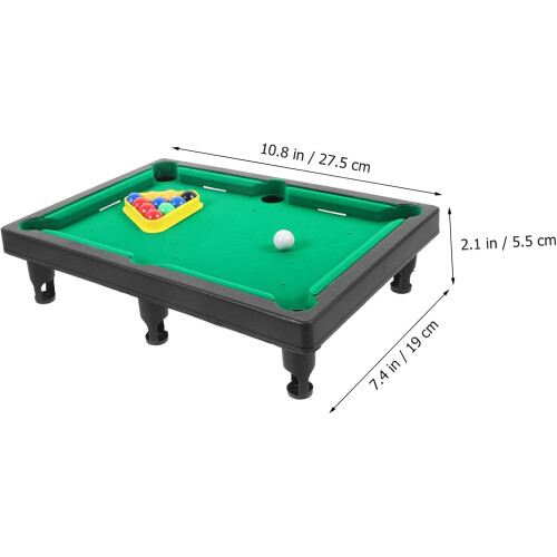 Interactief mini pooltafelspel, speelgoedpoolset met ballenkeu 2