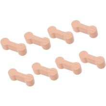 Set van 8 houten spoorverbinders voor speelgoedtreinen, voor jongens en meisjes.