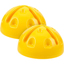 2 stuks behendigheidspaalbasis voor voetbaltraining, stabiel plastic ABS-materiaal, voetbalobstakel voor basketbal en voetbal
