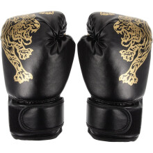 1 paar ademende bokshandschoenen, beschermende trainingshandschoenen, sparringhandpads voor PU-materiaal, willekeurige randkleur ideaal