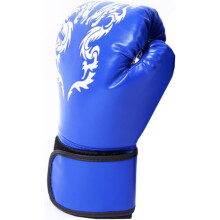 Sparringhandschoenen voor tieners, bokshandschoenen, ademend, sporthandschoenen, beschermende vulling, lichtgewicht, blauw