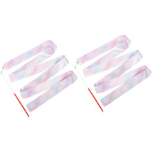 2 stuks ritmische gymnastieklinten, decoratie, gradiënt danslint, kleurrijke danslinten