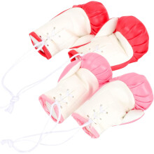 paar miniatuur bokshandschoenen decoratie peuter boksfeest decoraties 10 cm kerst hangende ornamenten
