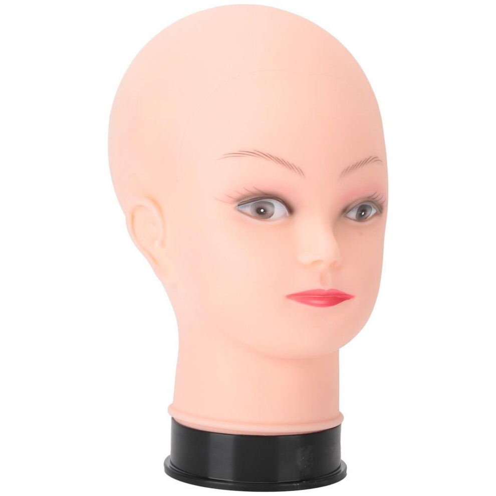 Mannequin Head Model Bald Manikin Doll Head Training Soft Wig Glasses Display Head