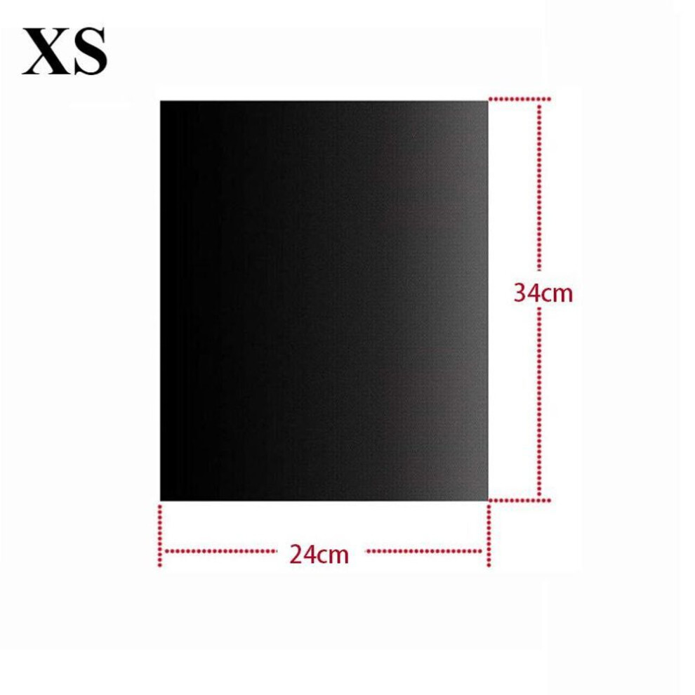 (black, XS) 4sizes Non-stick Oven Liners Reusable Bbq Grill Mat Baking Mat Barbecue Tools Easy Clean Party Favors Kitchen Bbq Tool