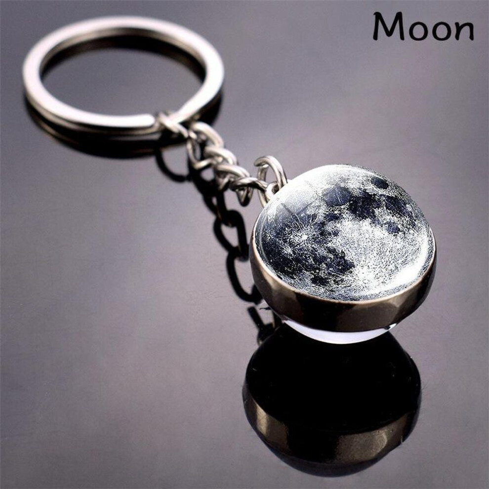 (Other) Luminous Planet Star Keychain Solar System Galaxy Keyring Nebula Space Universe Pendant