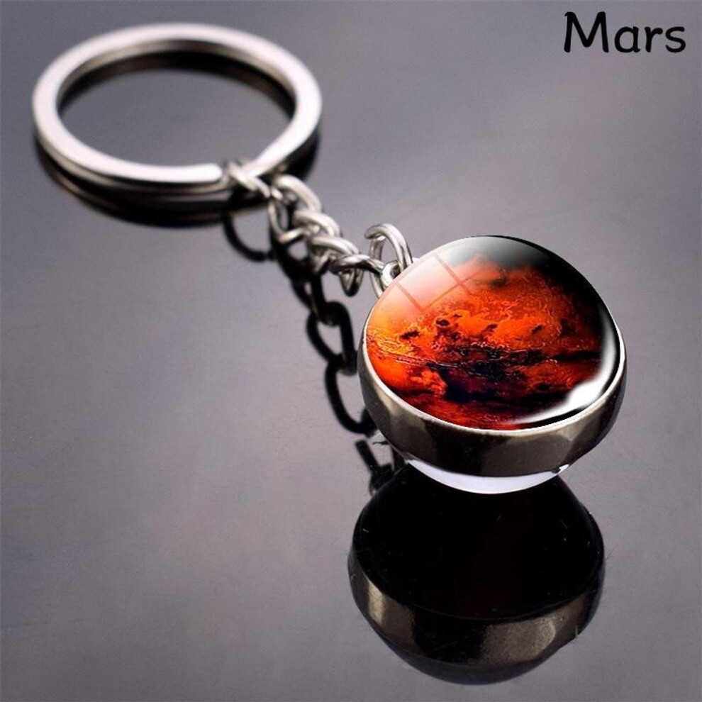 (Other) Luminous Planet Star Keychain Solar System Galaxy Keyring Nebula Space Universe Pendant