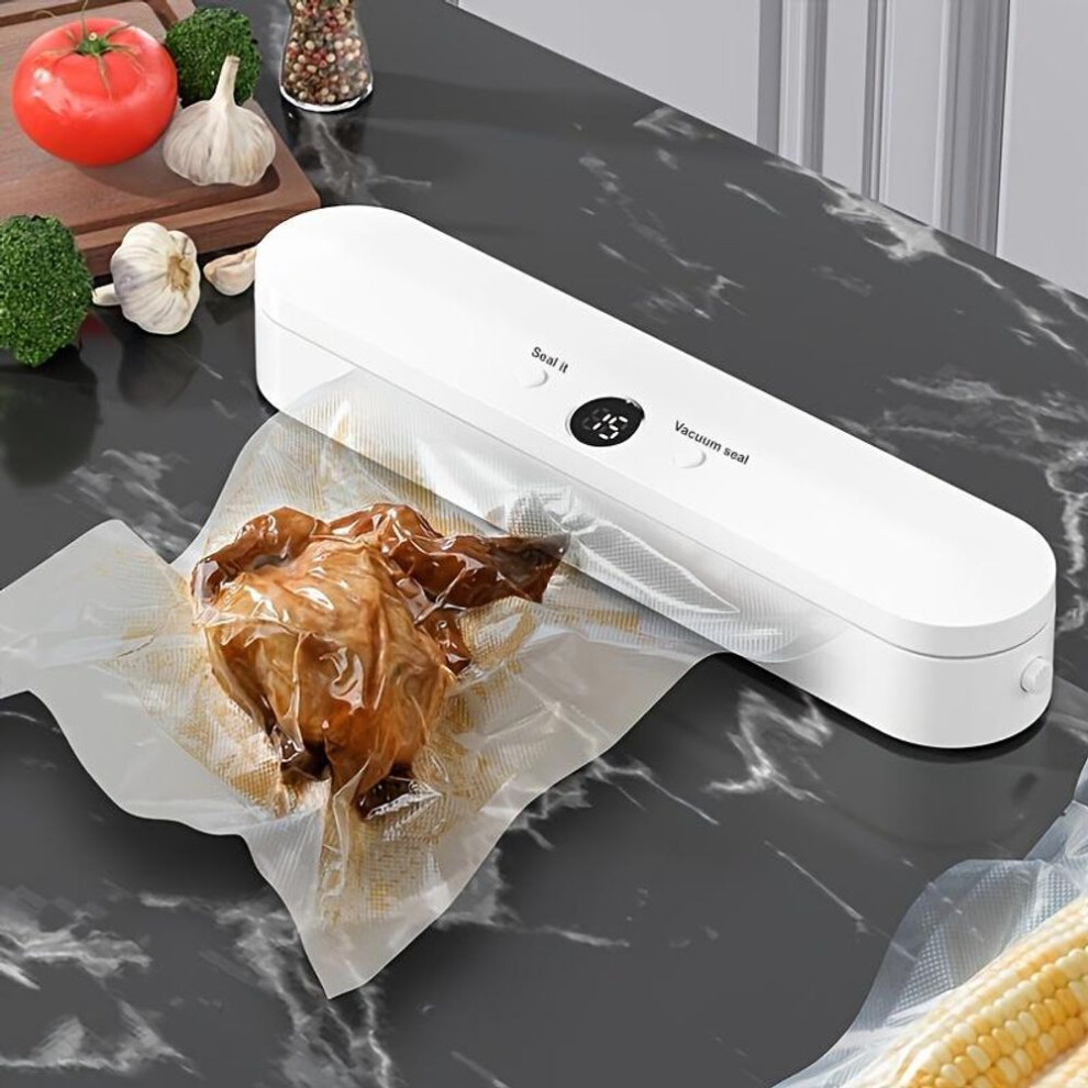 Compact Automatic Vacuum Sealer - 220V, EU Plug, Ideal for Food & Snack Preservation, Kitchen Essential