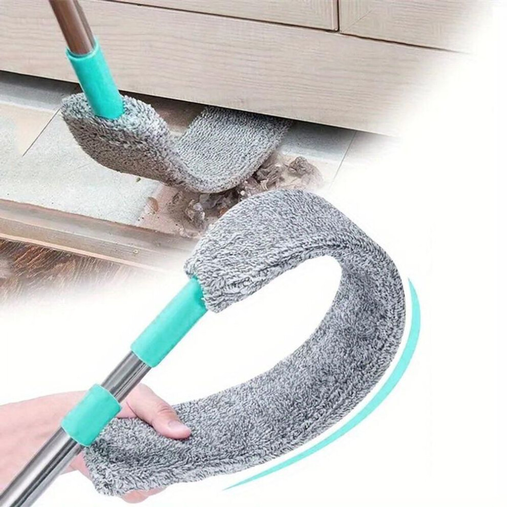 1set, Microfiber Dusting Brush With Extension Rod, Washable Extendable Dust Duster, Retractable Crevice Dust Cleaner