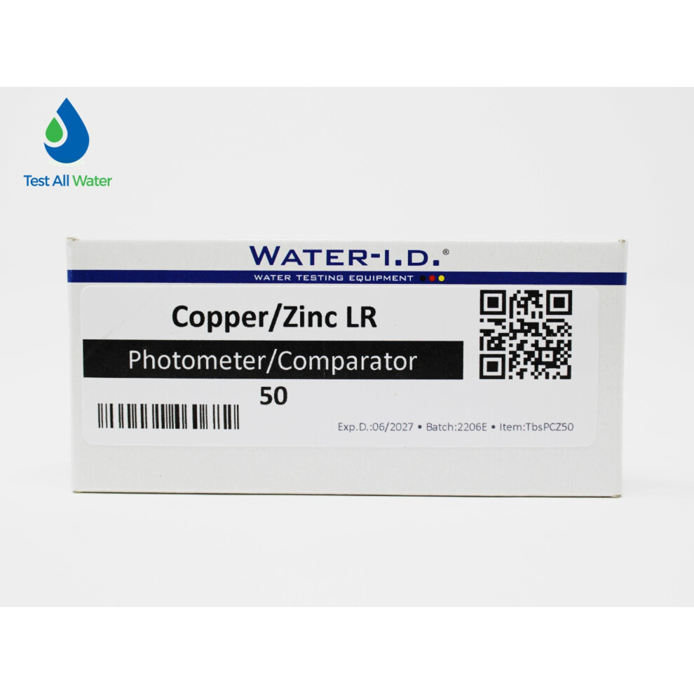 Water-I.d Poollab Copper/Zinc Lr Photometer Tablets