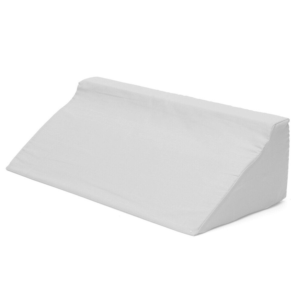 (White) Acid Reflux Foam Bed Wedge Pillow Leg Elevation Back Lumbar Support Cushions