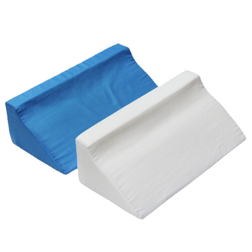 (Blue) Acid Reflux Foam Bed Wedge Pillow Leg Elevation Back Lumbar Support Cushions 2