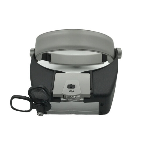Head-mounted Magnifier With LED Light Interchangeable Mounts And Headband 2