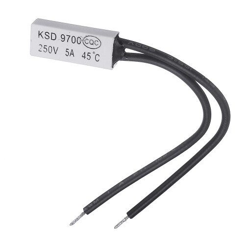 3pcs Normal Open KSD9700 250V 5A 45 Plastic Thermostatic Temperature Sensor Switch NO 1