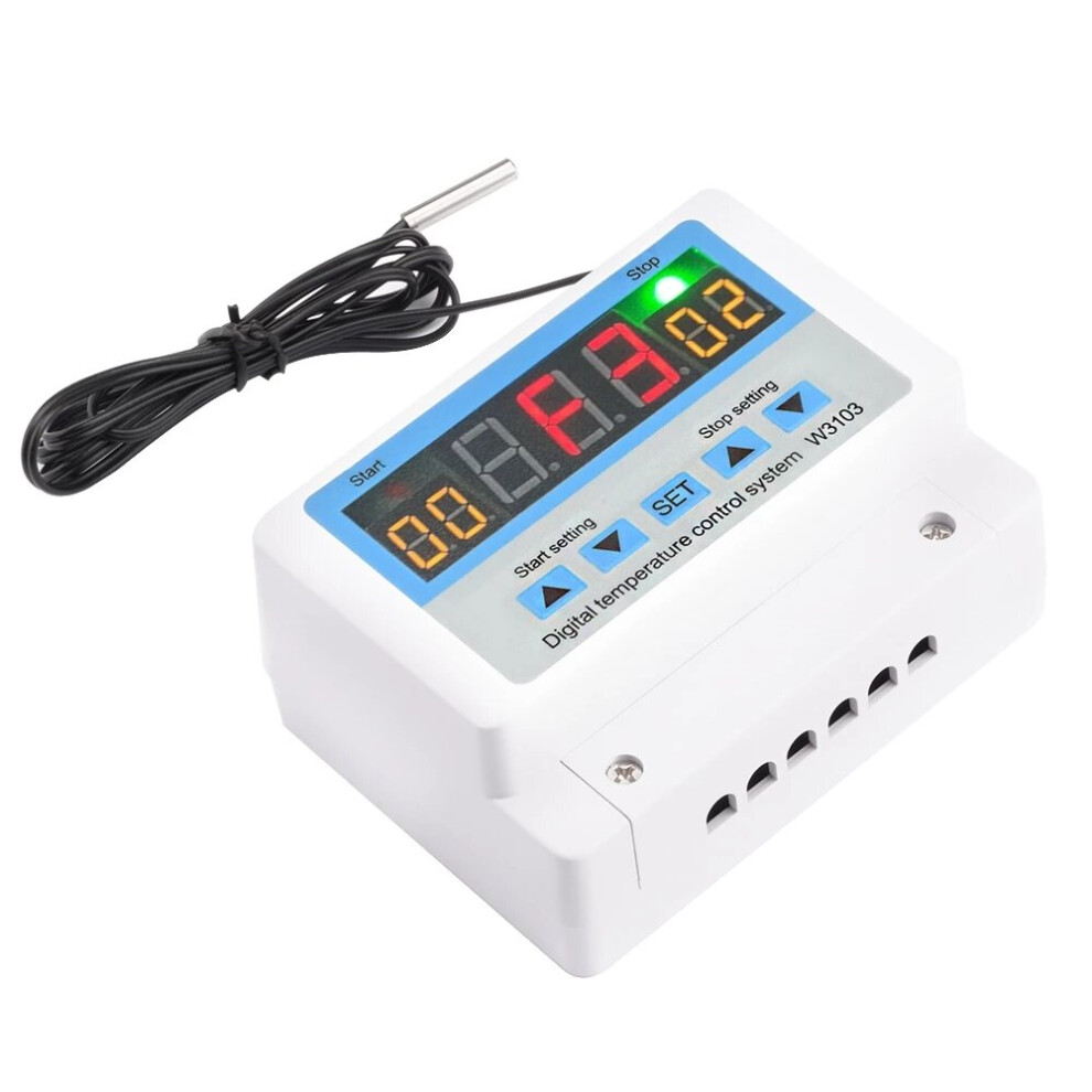 (DC24V) Digital Thermostat High Power 30A Automatic Adjustable Temperature Controller Switch 12V24V220V