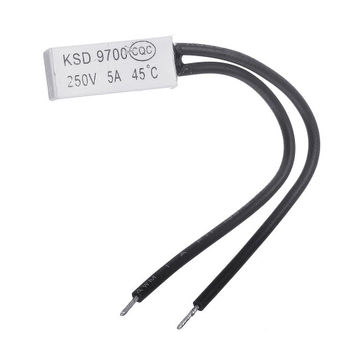 20pcs Normal Open 250V 5A 45 Plastic Thermostatic Temperature Sensor Switch NO 2