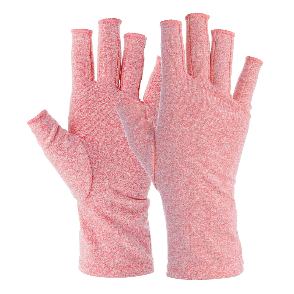 (Pink S) Compression Arthritis Gloves Anti Arthritis Gloves Hands Support Pain Relief Hand Work Gloves for Rheumatoid & Osteoarthritis