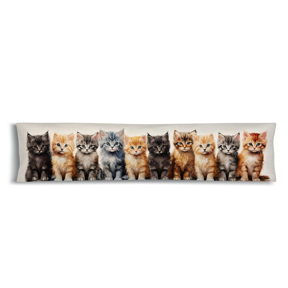 Follow That Dream Cat Lovers Printed Fleece Draught Excluder
