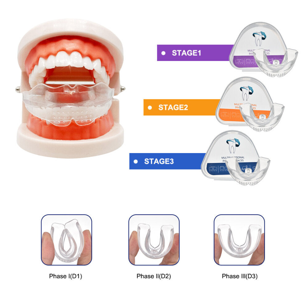 Greenzech (All Stage) Dental Orthotics Teeth Whitening Tool Tooth Orthodontics Dental Braces Orthodontic Retainers Tooth Alignment Trainer Oral Care
