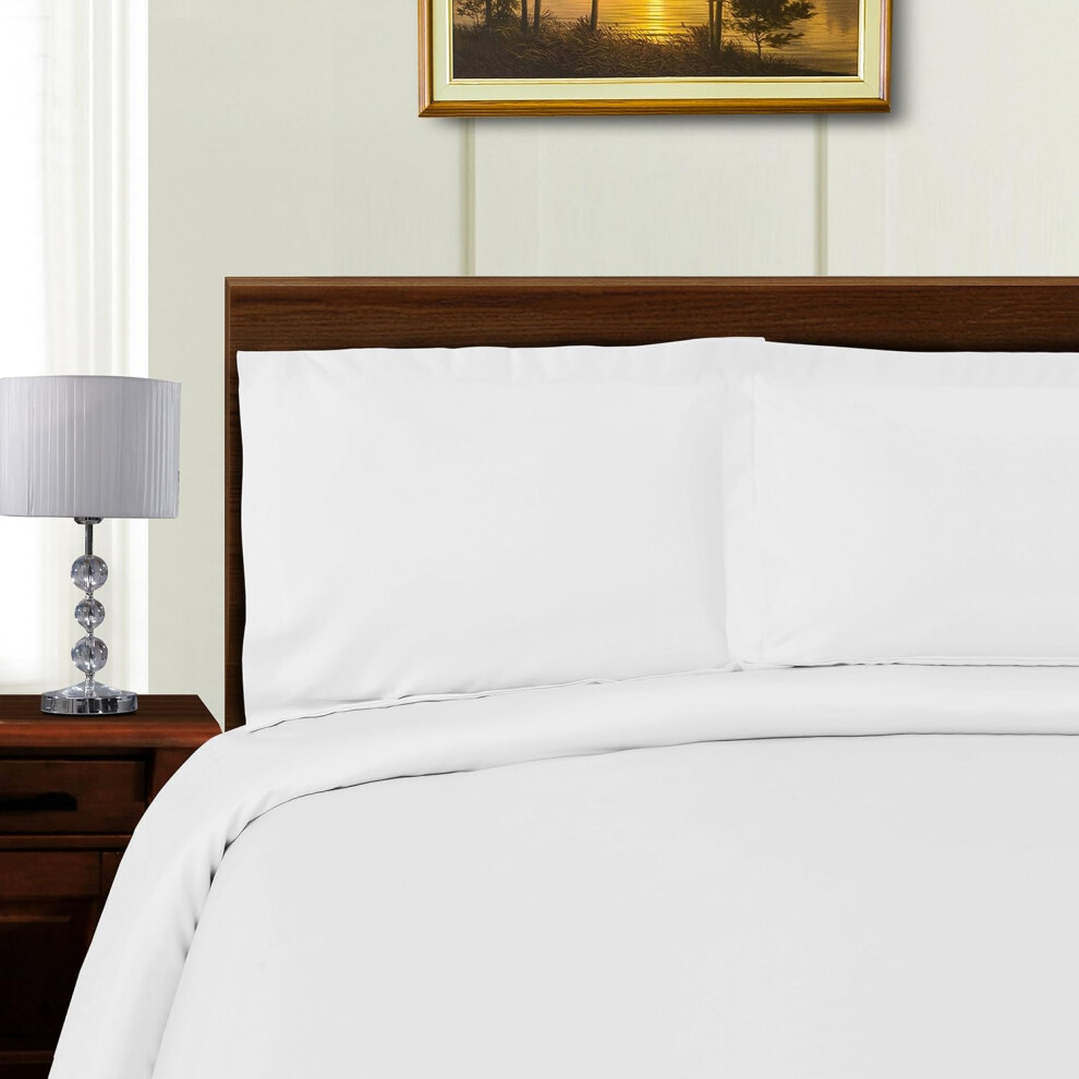 (Blue, Twin) Superior 1000 Thread Count Lyocell Blend Duvet Cover Set, Bed Covers, Includes 1 Duvet Cover with Button Closure, 1 Pillow Sham, Oversize...