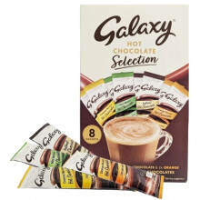 Galaxy Hot Chocolate Selection Powder Sachets, 8 x 25g (Pack Of 2)