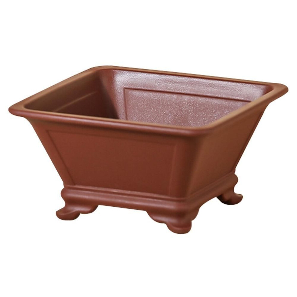 (purple,red) Durable Thick Four Sided Basin Colorful Bonsai Tray Pots Creative Plants Rack  Gardening