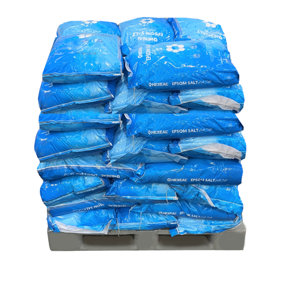 Hexeal Epsom Salt 1000Kg Â 40 X 25Kg Bags Of Food Grade Magnesium Sulphate