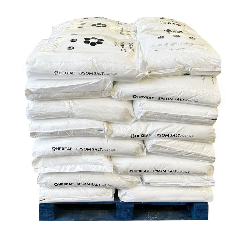 Hexeal Epsom Salt 1000kg – 40 x 25kg Bags of Food Grade Magnesium Sulphate