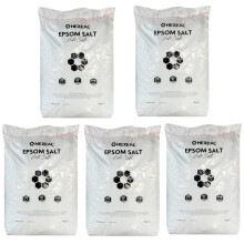 Hexeal Epsom Salt 125kg (5x25kg bags) Food-Grade Magnesium Sulphate - FCC Grade, UK Brand CES125KGBGBW